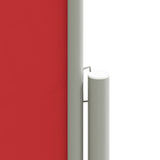 Retractable Side Awning Red 140x1200 cm 318065