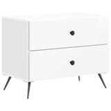 Bedside Cabinet High Gloss White 62 x 34.5 x 47.5 cm 895469
