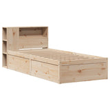 Bed Frame without Mattress 100x200 cm Solid Wood Pine 3323431
