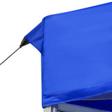 ZNTS Professional Folding Party Tent Aluminium 6x3 m Blue 45502