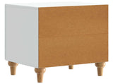 Bedside Cabinet 2 pcs White 43 x 34.5 x 50 cm Engineered Wood 894106