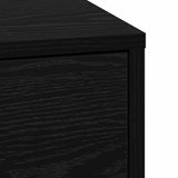 Bedside Cabinet Black Oak 38 x 34 x 61 cm Engineered wood 868932