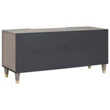 TV Cabinet with Shelf Grey 105 x 33 x 46 cm Solid Mango Wood 4018772