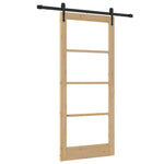 Sliding Door Manual ORKDAL Brown 86 x 198.5 cm Wood and metal 3332451