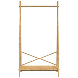 Clothes Rack with Shelf 102x50x190 cm Bamboo 368033