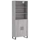 Highboard Grey Sonoma 69.5x34x180 cm Engineered Wood 3189283