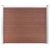 Fence Panel WPC 180x146 cm Brown 148980