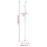 Coat Stand Black 175 cm Powder-coated Iron 377103