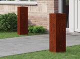 Solar LED Pathway Light 2 pcs Rusty Weathering Steel 879778