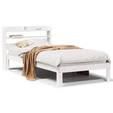 Bed Frame with Headboard without Mattress White 90x200 cm 3306783