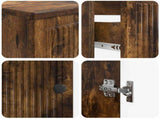 2 Piece Bathroom Cabinet Set EDE Smoked Oak Engineered Wood 3417500