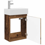 Bathroom Vanity Unit with Tap Old Wood 45.5 x 22.5 x 84 cm 889509