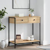 Console Table Sonoma Oak 75x34.5x75 cm Engineered Wood 834176