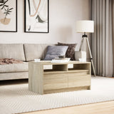 Coffee Table with LED Lights Sonoma Oak Engineered Wood 851993