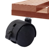 Plant Trolleys 4 pcs Brown 30x30x7,5 cm WPC 3143927
