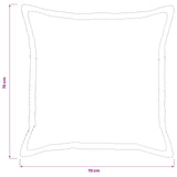 Cushion Cover 6 pcs HOUTEN Cream 70 x 70 cm Corduroy 921338