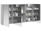 Bathroom Mirror Cabinet Grey Sonoma 100 x 14.5 x 70 cm 889124