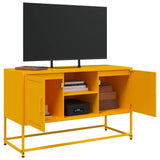 TV Cabinet Mustard Yellow 100.5x39x60.5 cm Steel 846515
