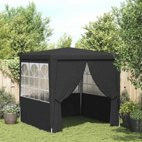 Professional Party Tent Side Walls 2.5x2.5 m Anthracite 90 g/m 48533