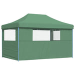Foldable Party Tent Pop-Up with 3 Sidewalls Green 4004968