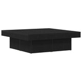 Coffee Table Black Oak 90 x 90 x 28 cm Engineered Wood 862628