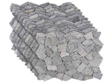 Mosaic Tiles Light Grey 30 x 30 cm Marble 42033528