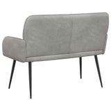 2 Seater Sofa with Metal Legs 2-Seater Light Grey Velvet 42051017