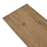 Non Self-adhesive PVC Flooring Planks 5.26 m² 2 mm Walnut Brown 245162