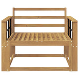 Outdoor Middle Sofa Solid Acacia Wood White 3439018