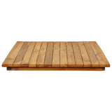 Table Top 100 x 50 x 3.5 cm Rectangular Solid Teak Wood Natural 42033157