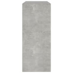 ZNTS Book Cabinet/Room Divider Concrete Grey 80x30x72 cm 811695