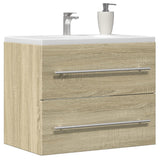 Sink Cabinet Sonoma Oak 60x38.5x48 cm Engineered Wood 856223