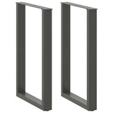 Bar Table Legs U-Shaped 2 pcs Anthracite 60x cm Steel 4013226