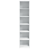 Highboard White 40x41x185 cm Engineered Wood 3281666