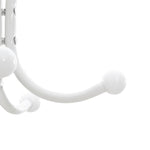 ZNTS Coat Stand with Umbrella Holder White 180 cm Powder-coated Iron 377102