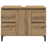 Sink Cabinet Artisan Oak 80x33x60 cm Engineered Wood 857130