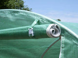4 x 2 x 2 m Polytunnel Greenhouse with Roll-up Door and 6 Mesh Windows, Walk-in Garden Tunnel Warm T3398P317600