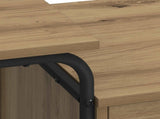 Desk with Storage Artisan Oak 120 x 50 x 75 cm 8008001