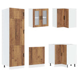 14 Piece Kitchen Cabinet Set Porto Old Wood Engineered Wood 3314999