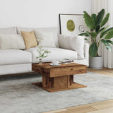 Coffee Table Old Wood 55x55x30 cm Engineered Wood 856632