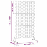 Privacy Screen Olive 100 x 50 x 180 cm Steel 868580