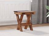 Stool Natural 30 x 30 x 48 cm Solid Reclaim wood 42012399