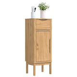 Bathroom Cabinet with Drawer FLORO Wax Brown 35 x 30 x 90 cm 42011237