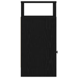 Bedside Cabinet with Drawer Black 25x31x66 cm 858616