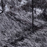 Shaggy Rug High Pile NAVARRA Dark Grey 200x200 cm Polyester 4102920