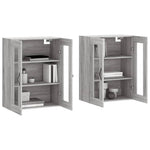 Wall Mounted Cabinets 2 pcs Grey Sonoma Engineered Wood 3197975