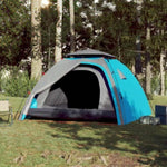 ZNTS Camping Tent Dome 4-Person Blue Quick Release 4004243