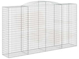 Arched Gabion Basket 300x50x220/240 cm Galvanised Iron 153521