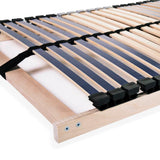 Slatted Bed Base without Mattress with 42 Slats 7 Zones 90x200 cm 246463