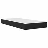 Bed Frame with LED Strip Lights Black 90 x 190 cm Faux Leather 3415280